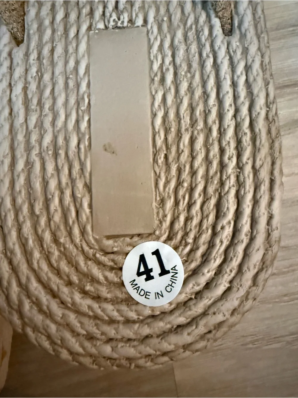 Women's Neutral Rope Slide Sandals - Beige